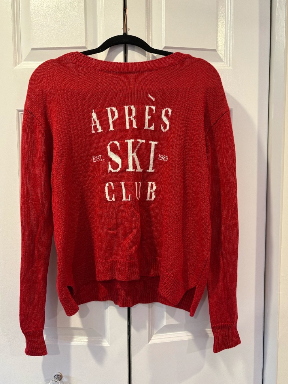 Red Ski Club Sweater